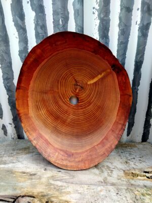 lampadario artigianale in legno di cedro